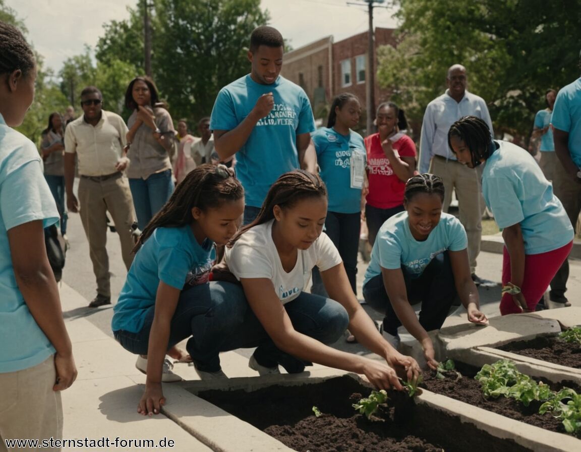 Freiwillige Mitarbeit in Gemeinschaftsprojekten - Partizipation und Mitbestimmung – Bürger gestalten ihre Stadt aktiv mit